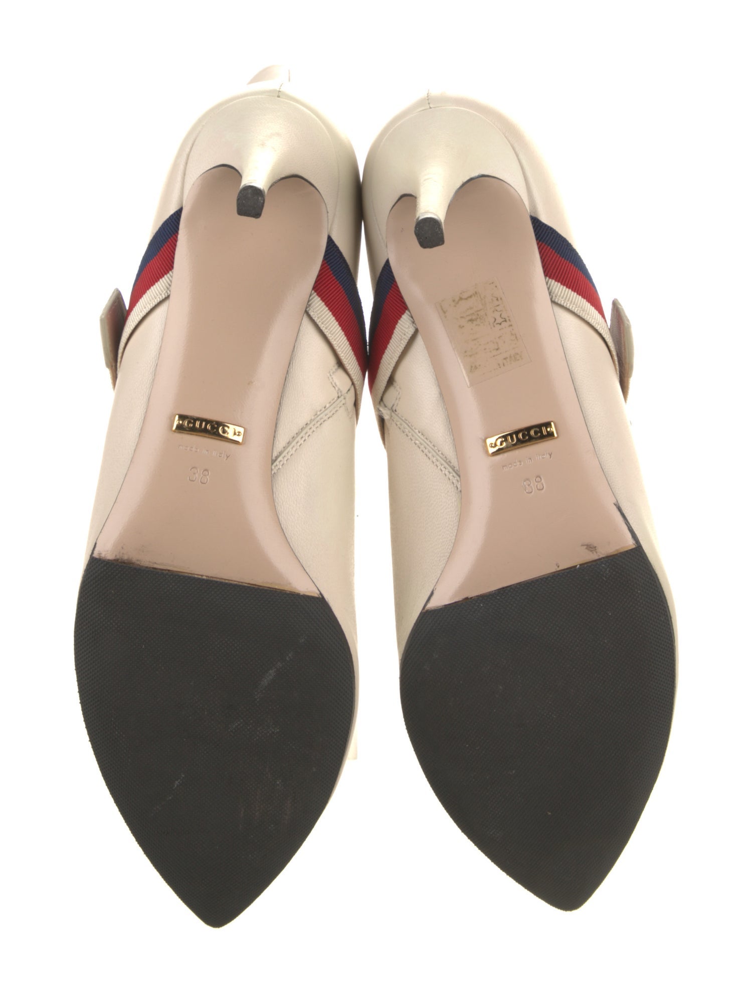 Gucci Sylvie Web Accent Leather Boots